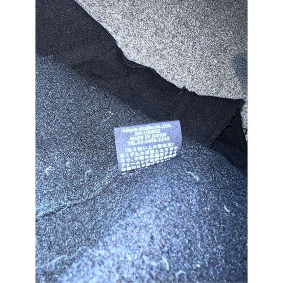 45R / 45rpm   Jacket wool sz 3 Button Long Sleeve Shawl Collar Minimalist Emo - Picture 6 of 9